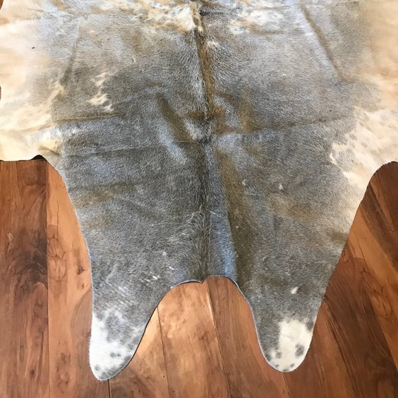 Authentic Brazilian Grey and White Cowhide